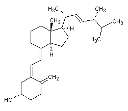 麦角骨化醇结构式